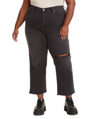 Trendy Plus Wedgie Straight-Leg Jeans
