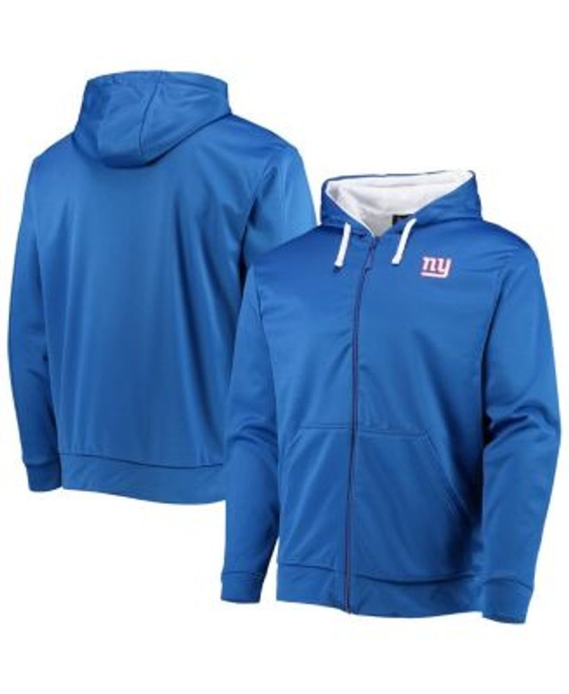 Men's Dunbrooke Blue/White Detroit Lions Apprentice Full-Zip Hoodie Size: Large