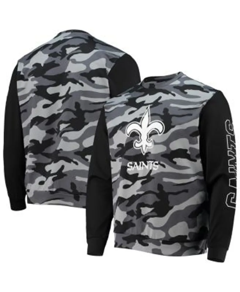 MSX by Michael Strahan Men's Black New Orleans Saints Camo Long