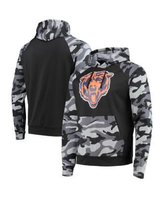 Nike Black Chicago Bears Rflctv Chevron Pullover Hoodie for Men