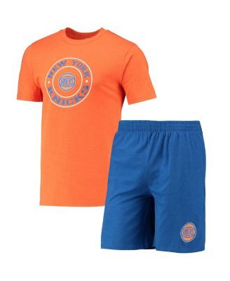 Concepts Sport New York Mets Royal/Orange Badge T-Shirt & Pants Sleep Set