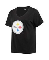 Pittsburgh Steelers Rhinestone New Womens Sizing VNeck T-shirt