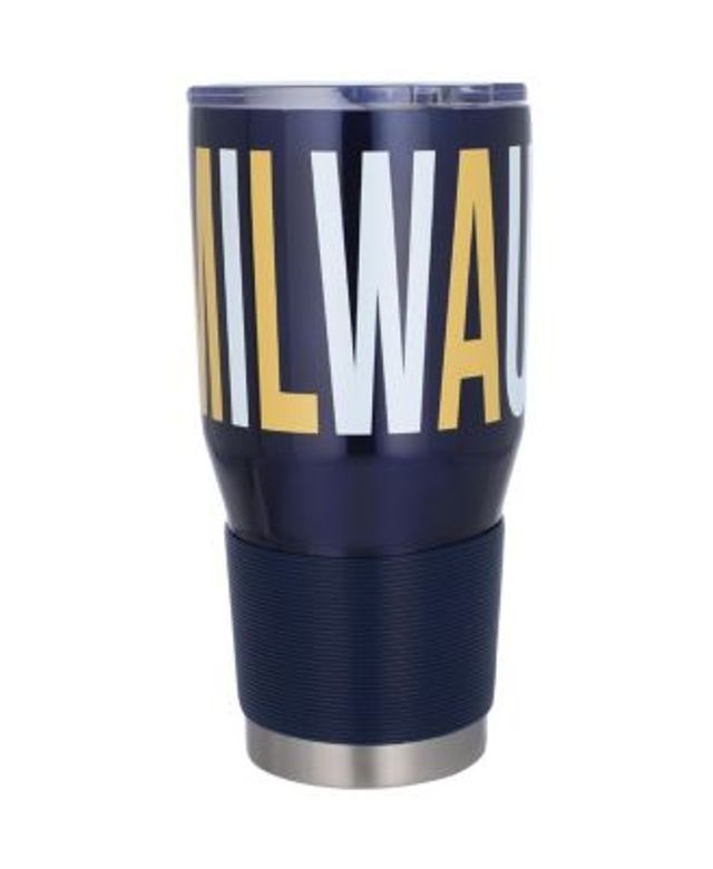 Milwaukee Brewers 16oz. Colorblock Stainless Steel Curved Tumbler