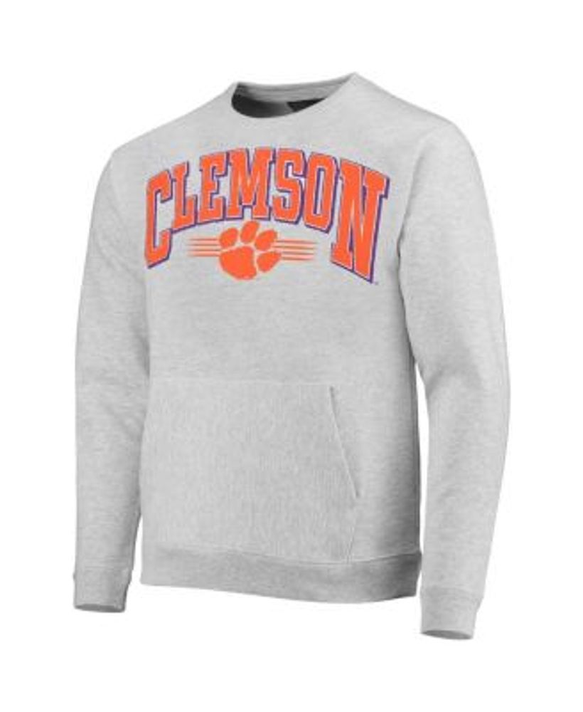 New Era Men's Heather Gray Detroit Tigers Throwback Classic Pullover  Sweatshirt