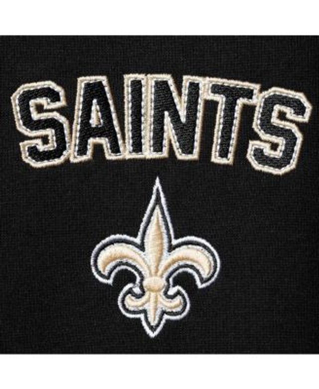 New Orleans Saints Nike Historic Raglan Performance Pullover Sweater -  Black/Gold