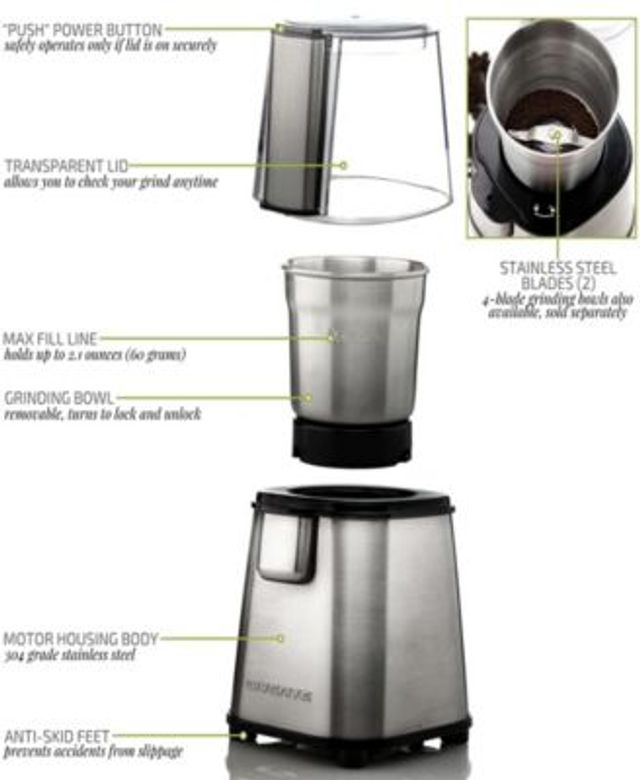 Black & Decker Stainless Steel Coffee Grinder - Macy's