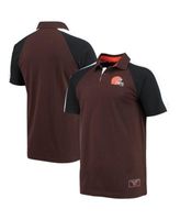 Cleveland Browns Tommy Hilfiger Holden Raglan Polo - Brown/White