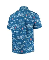 Men's Reyn Spooner Navy Chicago Cubs Kekai Button-Down Shirt