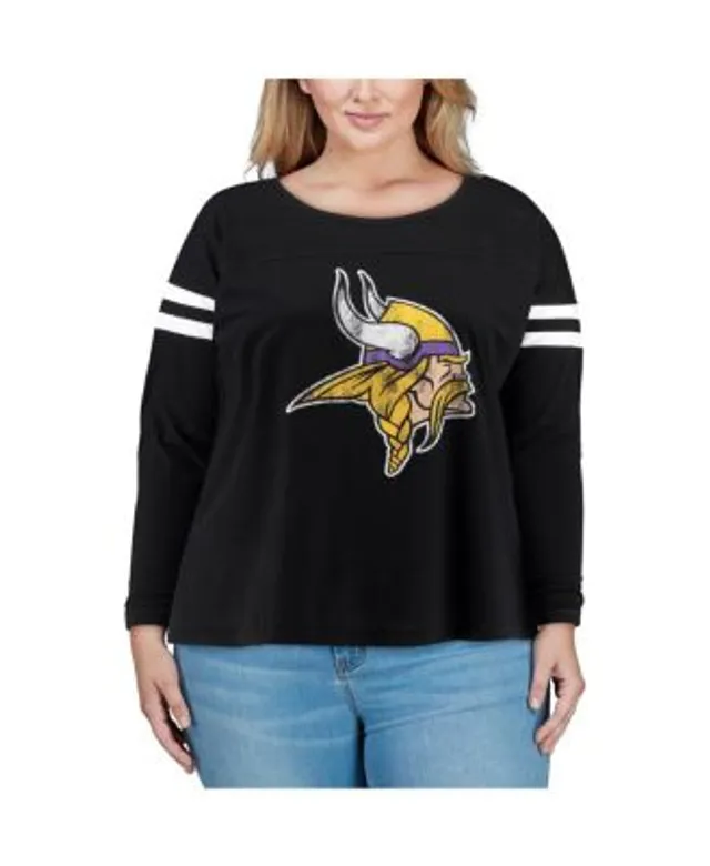 Women's Touch Black Minnesota Vikings Plus Size Free Agent Long