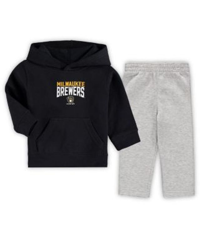 Infant Chicago White Sox Black/Heathered Gray Fan Flare Fleece Hoodie and  Pants Set