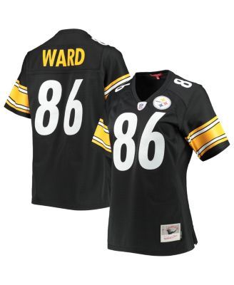 Men's Pittsburgh Steelers Hines Ward Mitchell & Ness Black Legacy Replica  Jersey