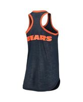 Women's Chicago Bears Navy Plus Size Team Racerback Tank Top