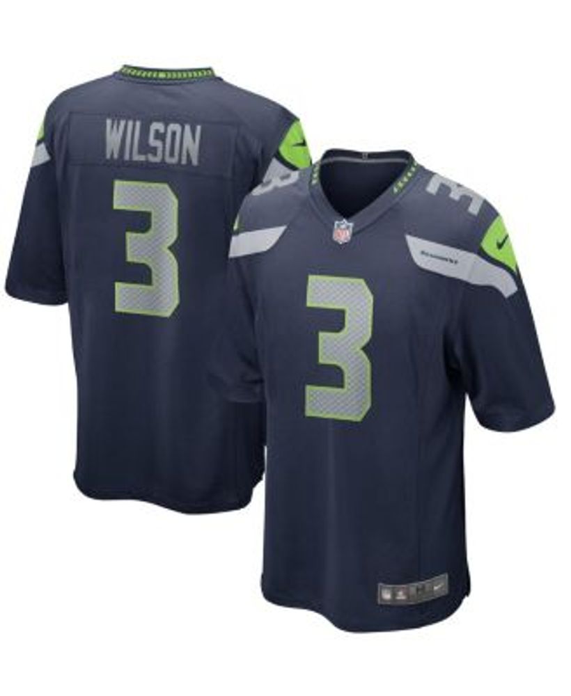 Men's Nike Russell Wilson White Denver Broncos Game Jersey Size: Large