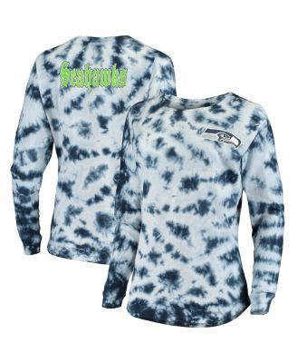 Youth College Navy Seattle Seahawks Team Tie-Dye T-Shirt