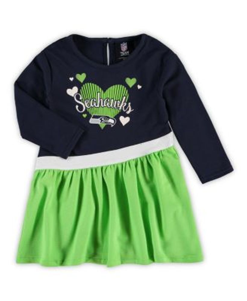 New England Patriots Girls Preschool All Hearts Jersey Tri-Blend Dress -  Navy