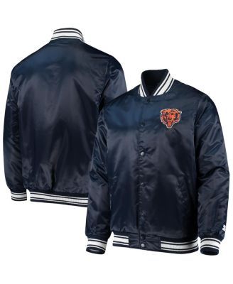 New York Mets Mitchell & Ness City Collection Satin Full-Snap Varsity  Jacket - White