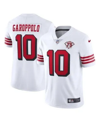 Men's Nike George Kittle White San Francisco 49ers 75th Anniversary 2nd  Alternate Vapor Limited Jersey