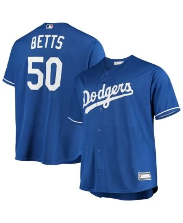 Men's Mookie Betts White Los Angeles Dodgers Big & Tall Replica