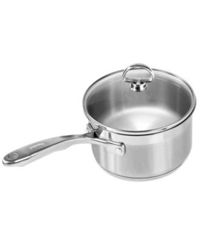 Sedona Pro Stainless Steel 3.5-Qt. Saucepan with Draining Lid - Silver