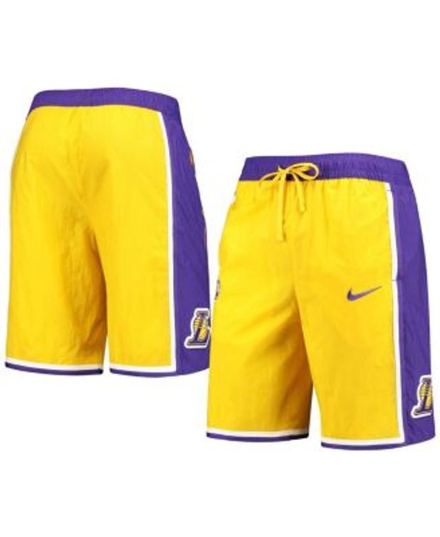 Men's Mitchell & Ness Gold Los Angeles Lakers 2009-10 Hardwood Classics  Authentic Shorts