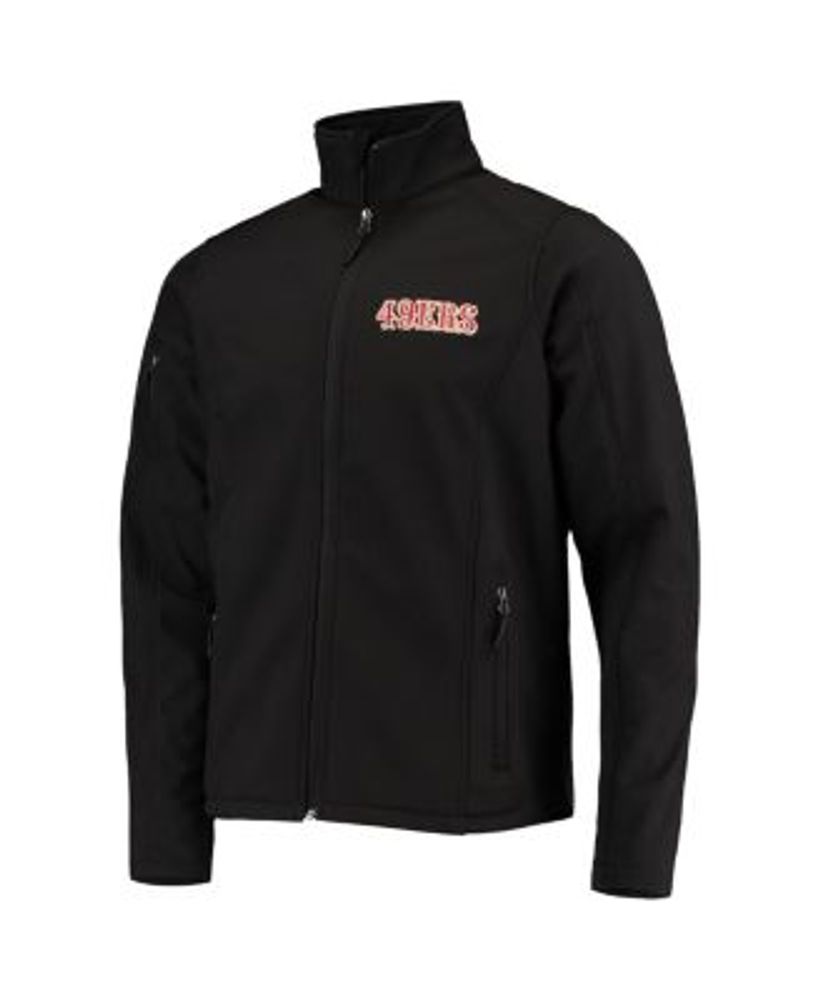 Men's Black San Francisco 49ers Sonoma Softshell Full-Zip Jacket