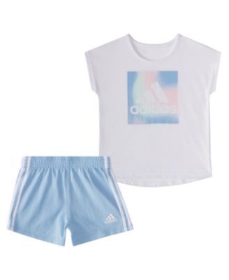 Baby Girls T-shirt and Shorts Set, 2 Piece