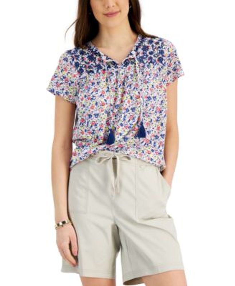 Womens Embroidered Tops - Macy's