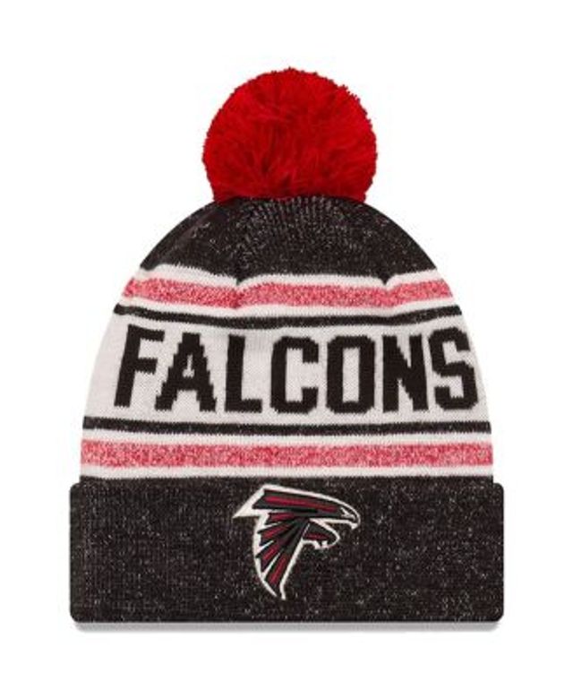 Women's Fanatics Branded Black Atlanta Falcons Iconic Cuffed Knit Hat with  Pom