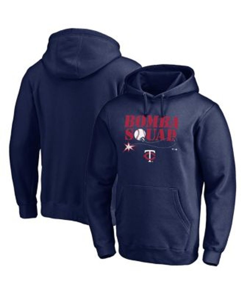 Men's Navy Minnesota Twins Jersey Muscle Sleeveless Pullover Hoodie