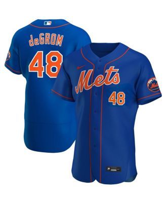 Vintage Jacob Degrom 48 New York Mets Blue Jersey Nike Size 