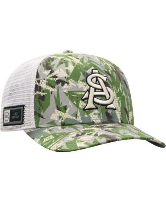 Men's Top of the World Camo/White Michigan Wolverines OHT Military  Appreciation Shattered Trucker Snapback Hat