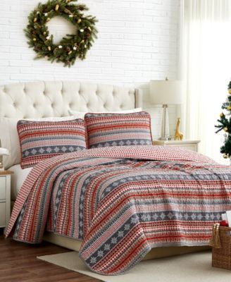 Cozy Cottage Oversized 3 Piece Quilt Set, Twin or Twin Xlong