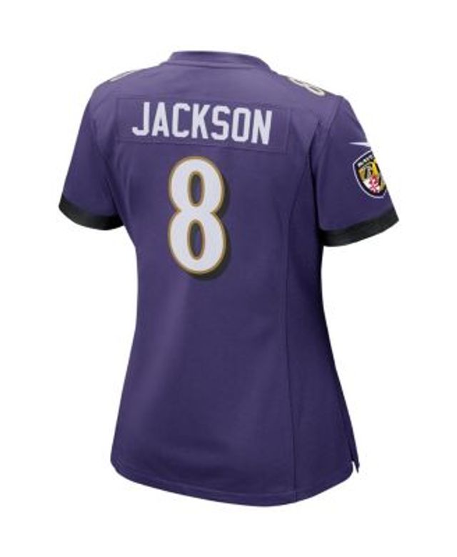 Nike Women's Baltimore Ravens Lamar Jackson #8 Purple T-Shirt