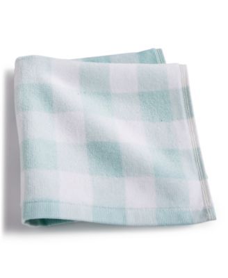 Gingham Wash Towel, Created For Macy's