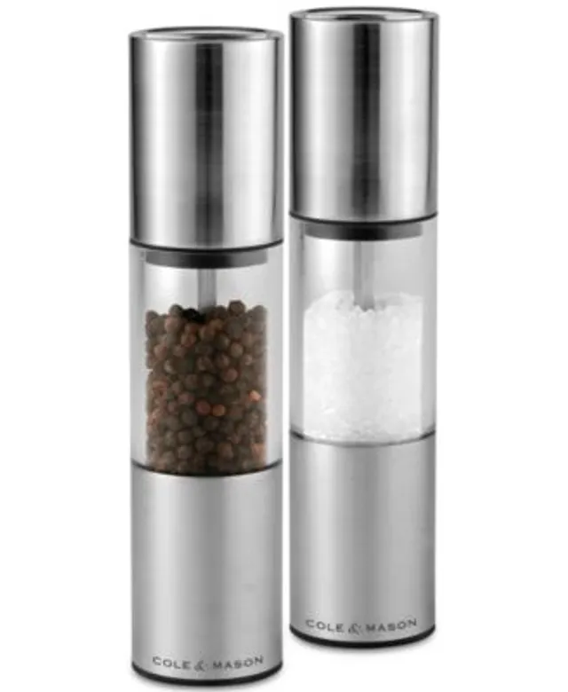 Cole & Mason Everyday Classic Salt & Pepper Mill Set, Stainless