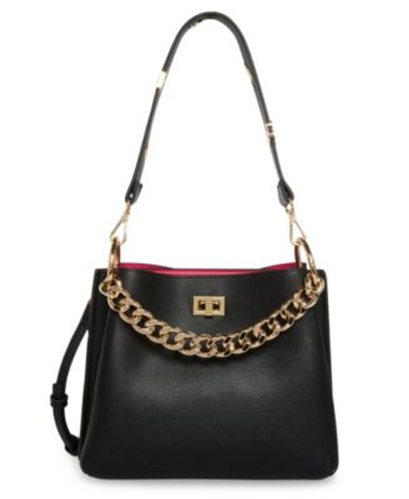 Women's Strapped in Hobo with Chain Bag