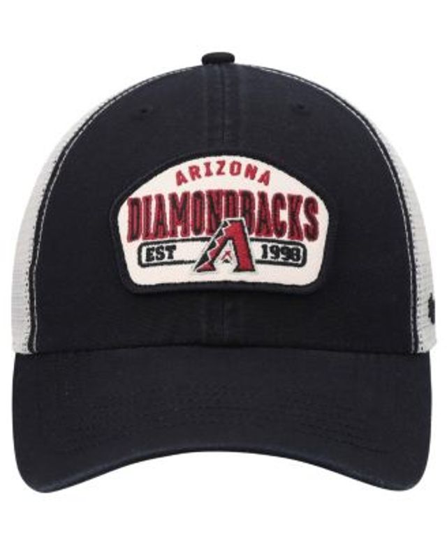 Lids Arizona Diamondbacks '47 Backhaul Foam Trucker Snapback Hat - Black