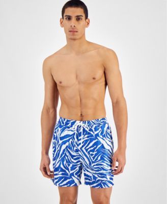 Men's Tiger Stripe 5" Board Shorts, Created for Macy's