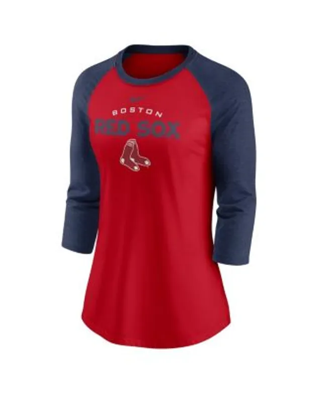 Women's Nike Red/Navy Atlanta Braves Modern Baseball Arch Tri