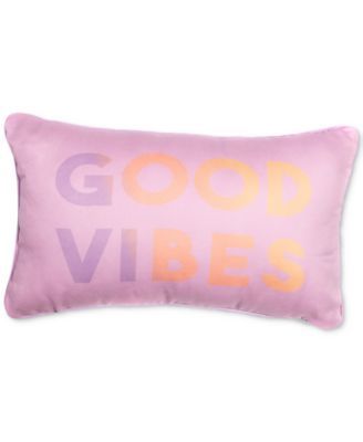 Good Vibes Lumbar Decorative Throw Pillow