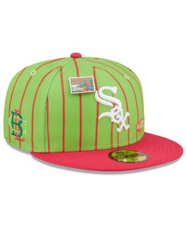 Men's New Era White/Pink York Yankees Chrome Rogue 59FIFTY Fitted Hat