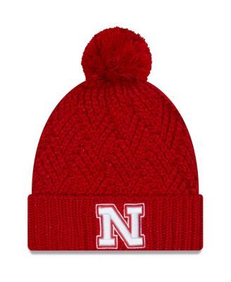 Women's San Francisco 49ers '47 Scarlet Fiona Logo Cuffed Knit Hat with Pom