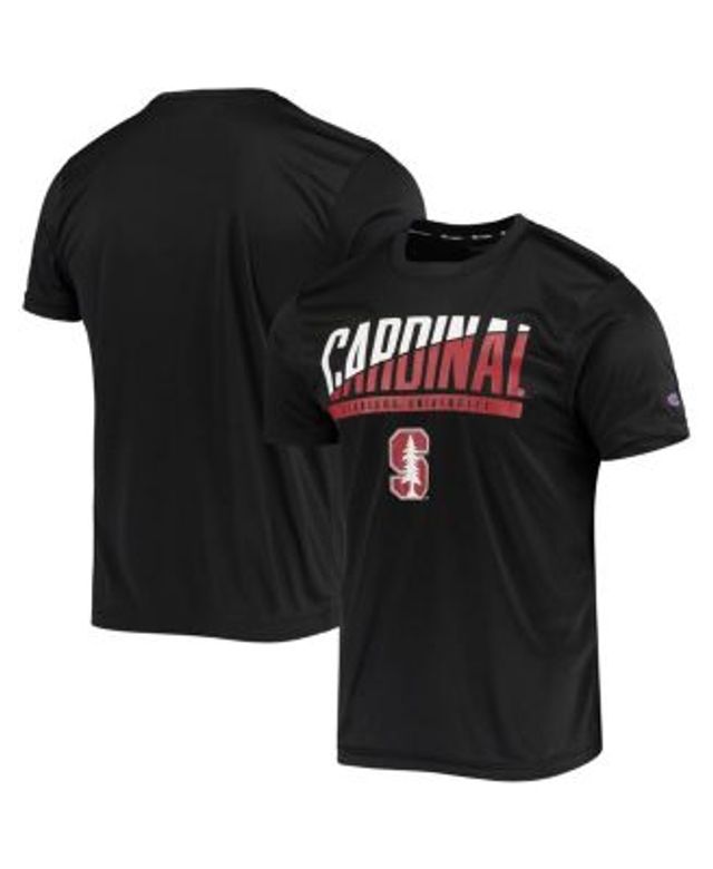 Men's Champion Black Louisville Cardinals Wordmark Slash Long Sleeve T-Shirt
