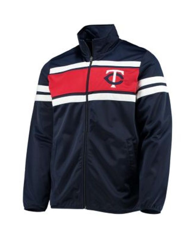 Men's G-III Sports by Carl Banks Navy/Red Minnesota Twins Power Pitcher Full-Zip Track Jacket Size: Small