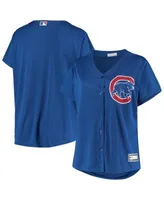 Women's White Chicago Cubs Plus Size Sanitized Replica Team Jersey 