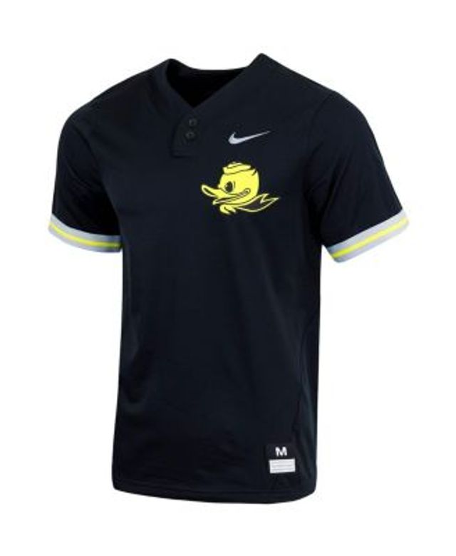 Men's Nike Black Oregon Ducks Replica Two-Button Baseball Jersey