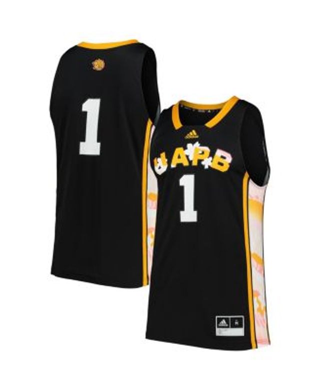 Men's adidas #1 Khaki Grambling Tigers Honoring Black Excellence Basketball  Jersey