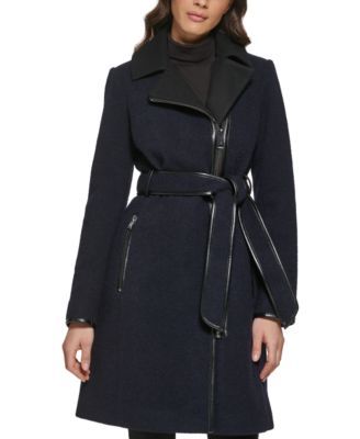 Women's Asymmetrical-Zipper Coat, Created for Macy's