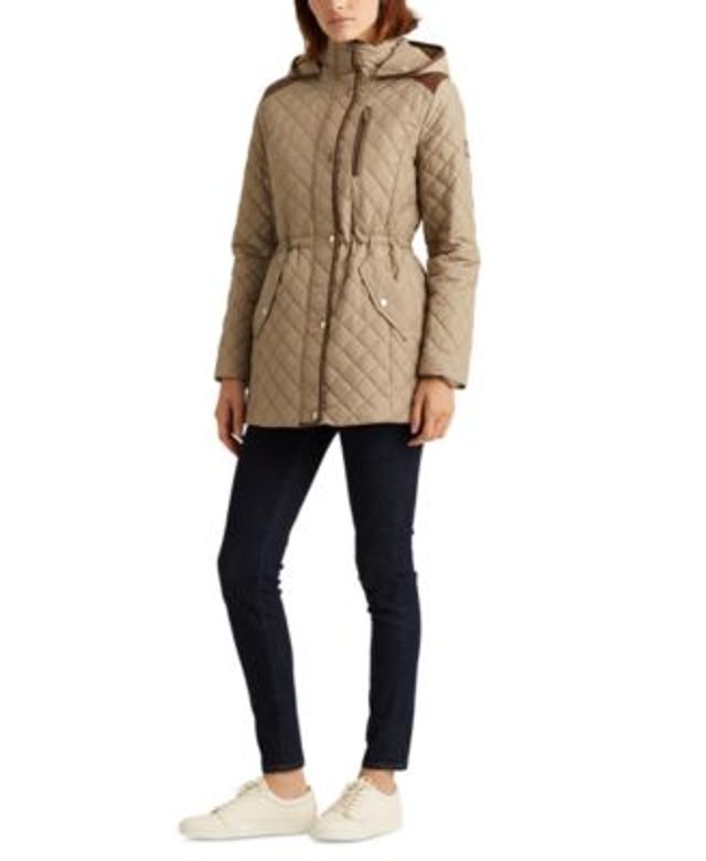 Lauren Ralph Lauren Hooded Down Coat, Created for Macy's - Macy's