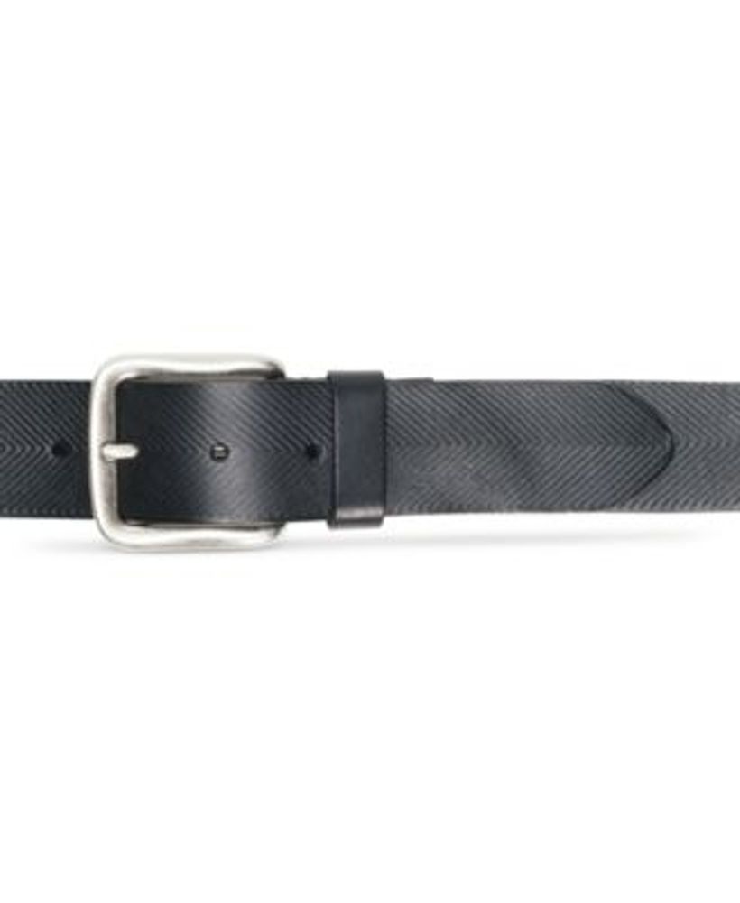 Men's Textured Leather Belt
